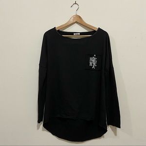 BDC NYC Black Long Sweatshirts